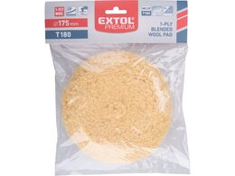 Kotouč leštící vlněný, žlutý, T180, suchý zip 150mm / 190mm