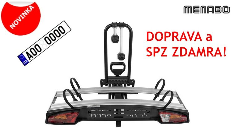 Nosič 2 jízdních kol na tažné zařízení Menabo Alcor 2 E-bike sklopný