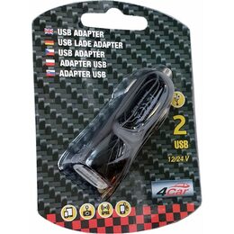 USB Adaptér 12/24V černý 38-93