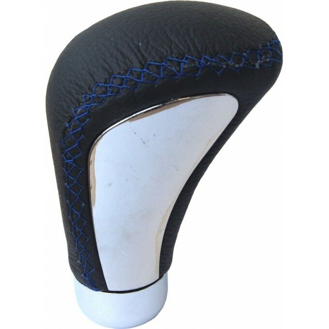 Rukojeť řadící páky kožená SEW modrá