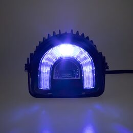 PROFI LED výstražné světlo-oblouk 10-80V modré, 138x126mm