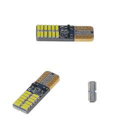 LED T10 bílá, 12V, 24LED/4014SMD, oboustranná