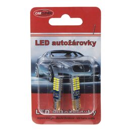 LED T10 bílá, 12V, 24LED/4014SMD, oboustranná