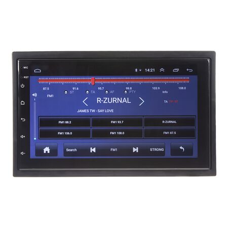 2DIN autorádio s 7" LCD, Android 8.1, WI-FI, GPS, Mirror link, Bluetooth, 2x USB