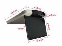 Stropní LCD monitor 15,6"šedý s OS. Android HDMI / USB, dálkové ovládání se snímačem pohyb