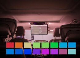 Stropní LCD monitor 15,6"šedý s OS. Android HDMI / USB, dálkové ovládání se snímačem pohyb