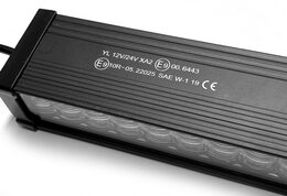 LED alej voděodolná (IP66) 12-24V, 40x LED 1W, oranžová 1200mm