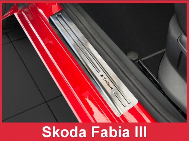 Kryty prahů ŠKODA FABIA III r.v. 2014-> "exclusive" 4ks
