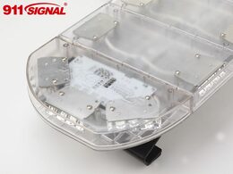LED rampa 1200mm, modrá/červená + 2x LED maják