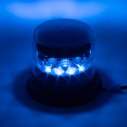 LED rampa 1200mm, modrá/červená + 2x LED maják