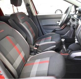 Autopotahy Dacia Duster II, s loketní opěrkou u řidiče od r. 2018, šedé