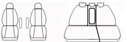 Autopotahy kožené HONDA CR-V III, od r. 2006-2011, kůže a alcantara