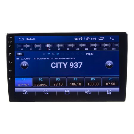 Autorádio s 10,1" LCD, OS Android, WI-FI, GPS, Mirror link, Bluetooth, 2x USB