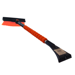 Teleskopická škrabka na sníh se smetáčkem - 68-86cm