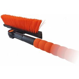 Teleskopická škrabka na sníh se smetáčkem - 68-86cm