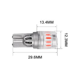 LED T10 červená, 12V, 13LED SMD