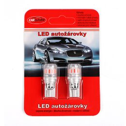 LED T10 červená, 12V, 13LED SMD