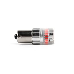 LED BA15S červená, 12V, 23LED SMD
