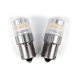 LED BAU15S oranžová, 12V, 23LED SMD