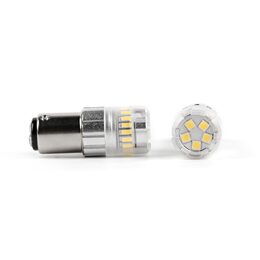 LED BAY15D bílá, dvouvlákno, 12V, 23LED SMD