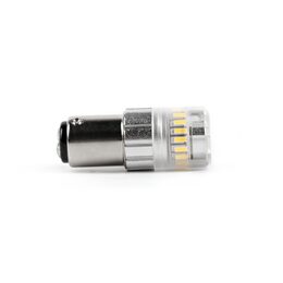 LED BAY15D bílá, dvouvlákno, 12V, 23LED SMD