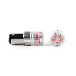 LED BAY15D červená, dvouvlákno, 12V, 23LED SMD
