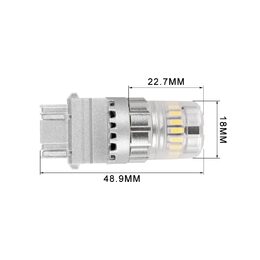 LED T20 (3157) bílá, 12V, 23LED SMD
