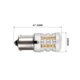 LED BA15S oranžová, 12V, CAN-Bus, 26LED SMD