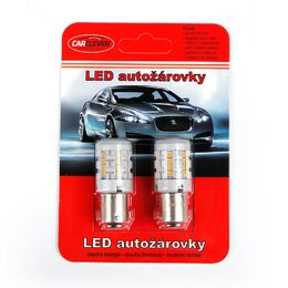 LED BA15S oranžová, 12V, CAN-Bus, 26LED SMD