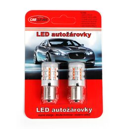 LED BA15S červená, 12V, CAN-Bus, 26LED SMD