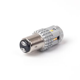 LED BAY15D bílá / oranžová, 12V, 12LED SMD