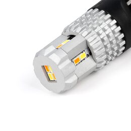 LED T20 (7443) bílá / oranžová, 12V, 12LED SMD