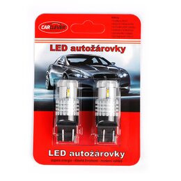 LED T20 (7443) bílá / oranžová, 12V, 12LED SMD